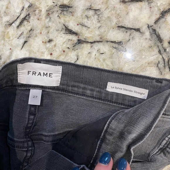 Frame Denim Le Sylvie‎ Slender Straight Octavia Drive Jean size 27 - Picture 9 of 10